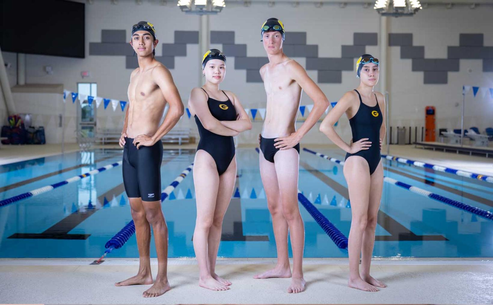 Garland HS senior swimmers